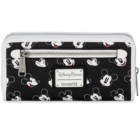 Loungefly Disney Parks Mickey Mouse Black and White Wallet - Picture 2 of 5